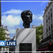 Un buste d'Aznavour inauguré dans le Saint-Germain-des-Prés de son enfance