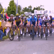 Chute massive lors du Tour de France : la spectatrice à la pancarte jugée jeudi