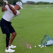 Tiger Woods publie une vidéo de lui au practice, à l'entraînement