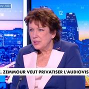Roselyne Bachelot tacle Zemmour et Le Pen sur la privatisation de l'audiovisuel public