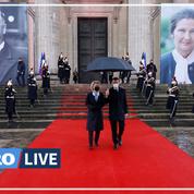 Emmanuel Macron et Ursula Von der Leyen rendent hommage à Simone Veil et Jean Monnet