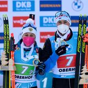Biathlon : la Russie remporte le relais mixte simple d'Oberhof, la France 11e