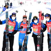 Biathlon : la Norvège remporte le relais mixte d'Oberhof, la France 3e