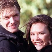 David et Victoria Beckham, tout sourire et chevelus dans les années 1990