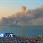 Un navire russe de transport de troupes détruit en mer d'Azov