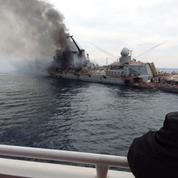 Guerre en Ukraine : les premières images du croiseur russe «Moskva», coulé en mer Noire