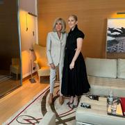 Cette photo de Brigitte Macron et Céline Dion, quelques heures avant le coup d’envoi des Jeux olympiques 2024