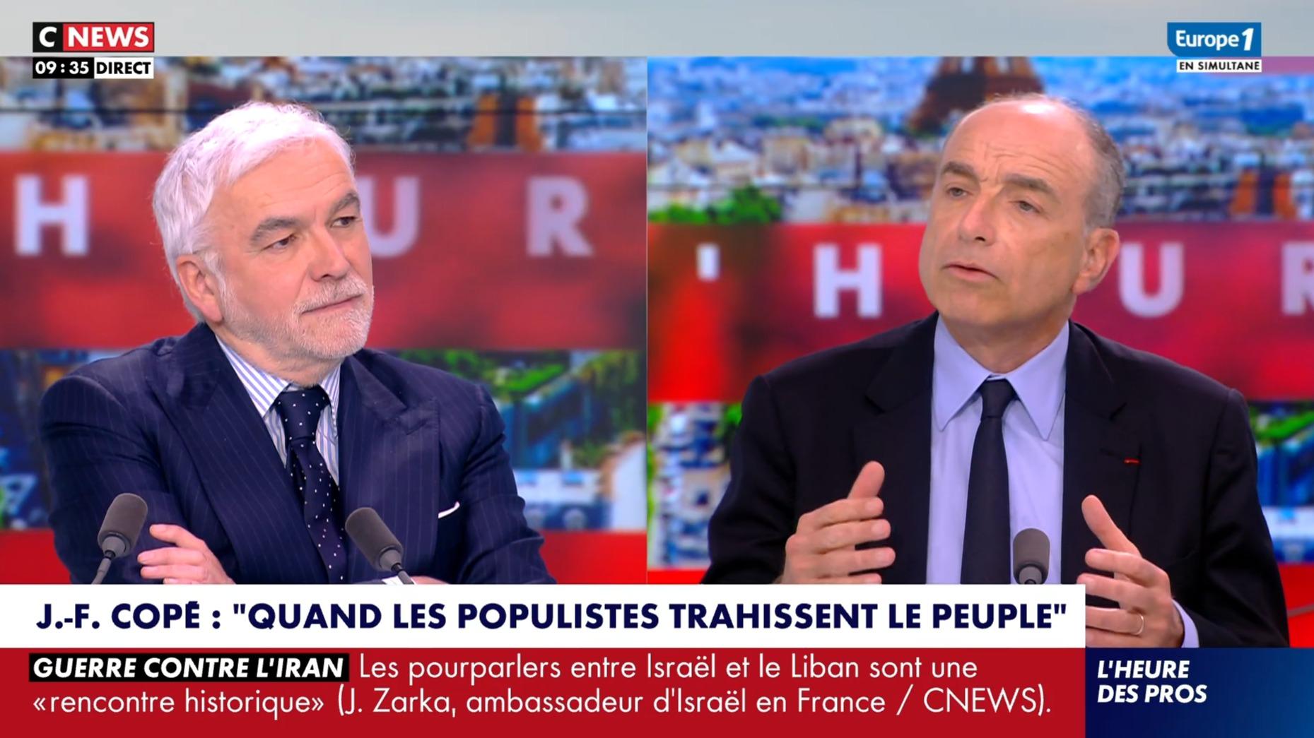 Passe d’armes entre Pascal Praud et Jean-François Copé sur CNews lors de la promotion d’un livre — Info & Société