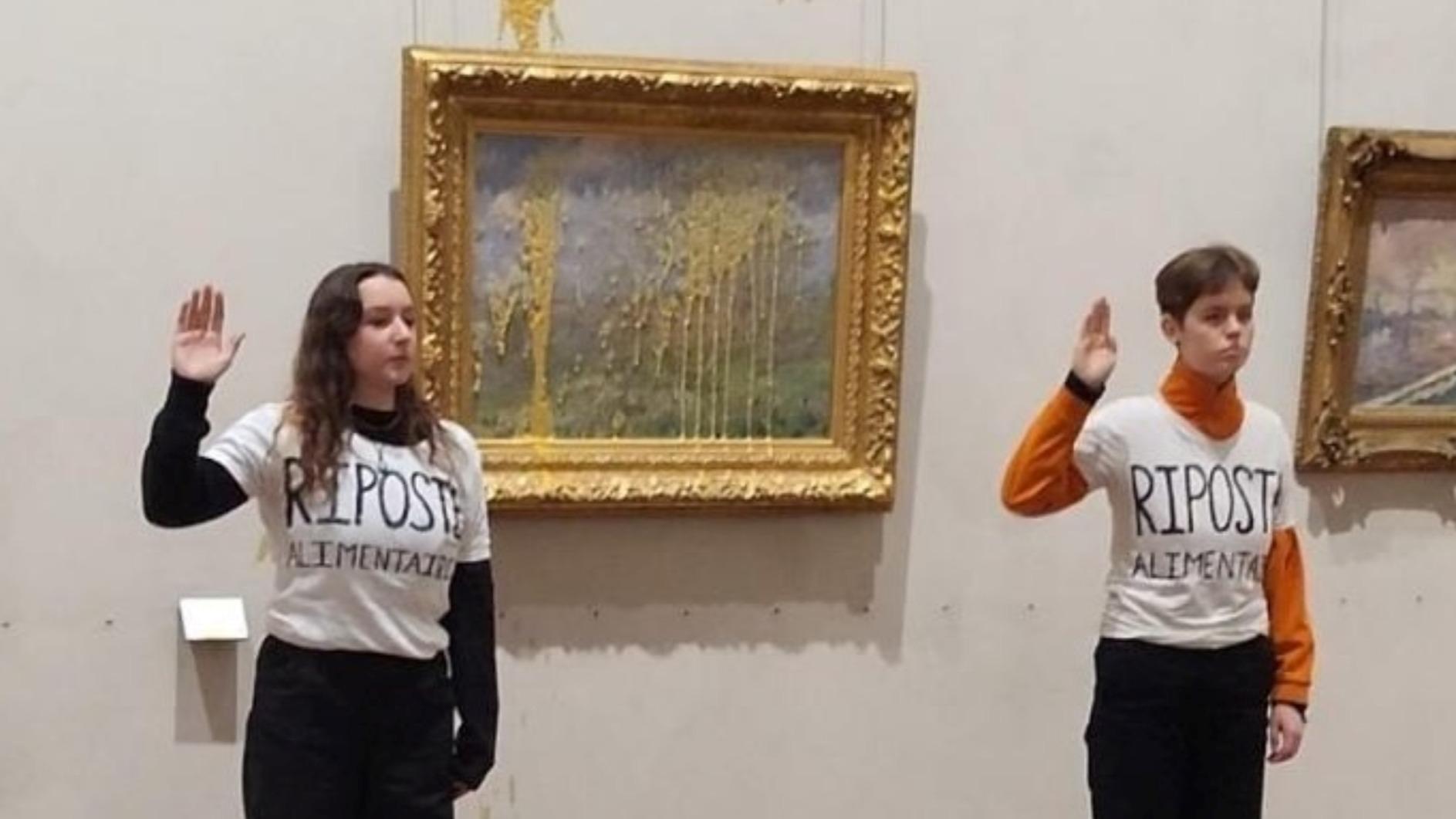 Jet de soupe sur un tableau de Monet à Lyon : 2000 euros d’amende requis en appel