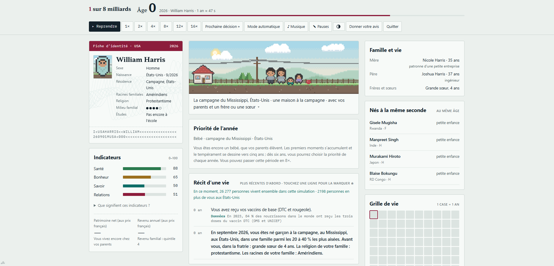 «1 sur 8 milliards» : quel est ce petit jeu en ligne devenu viral qui permet de vivre la vie de quelqu’un d’autre sur Terre ?
