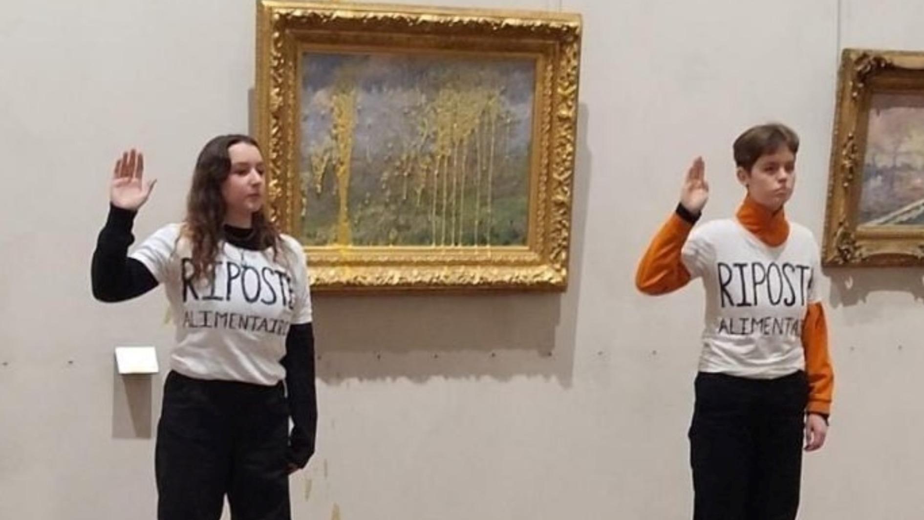 Tableau de Monet aspergé de soupe à Lyon : amende en appel pour les militantes écologistes