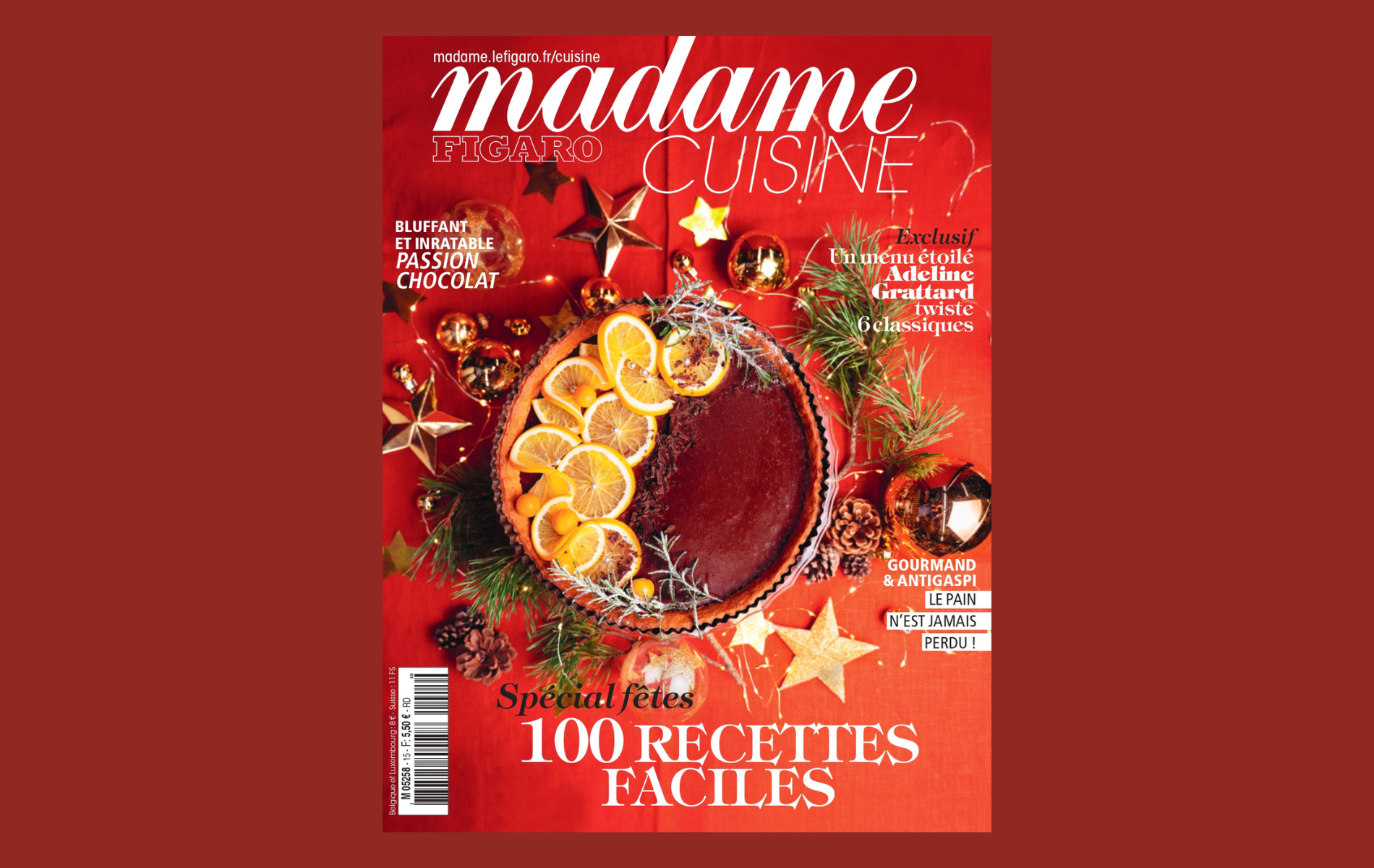 En kiosque, le nouveau hors-série Cuisine de Madame Figaro : 100 recettes faciles pour un réveillon gourmand