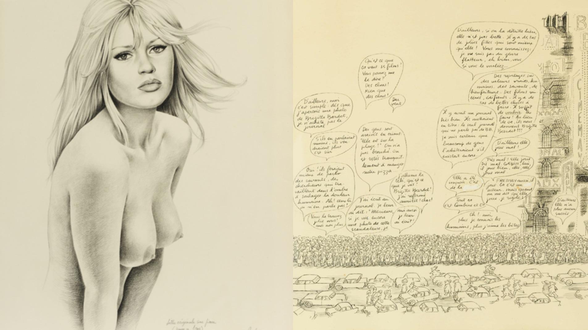 Un Sempé dédicacé, un drôle de Kamasutra… les chers souvenirs de Brigitte Bardot aux enchères