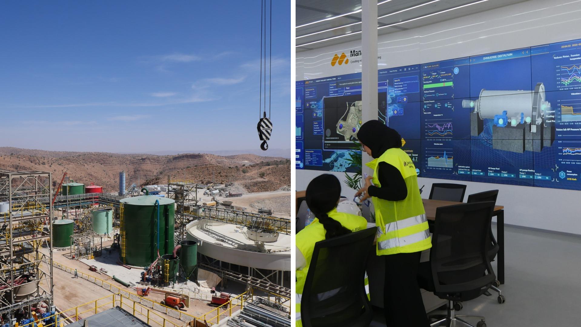 Wi-Fi dans les galeries, jumeau numérique, réalité virtuelle... Le site de Tizert au Maroc, la nouvelle génération de mine de cuivre