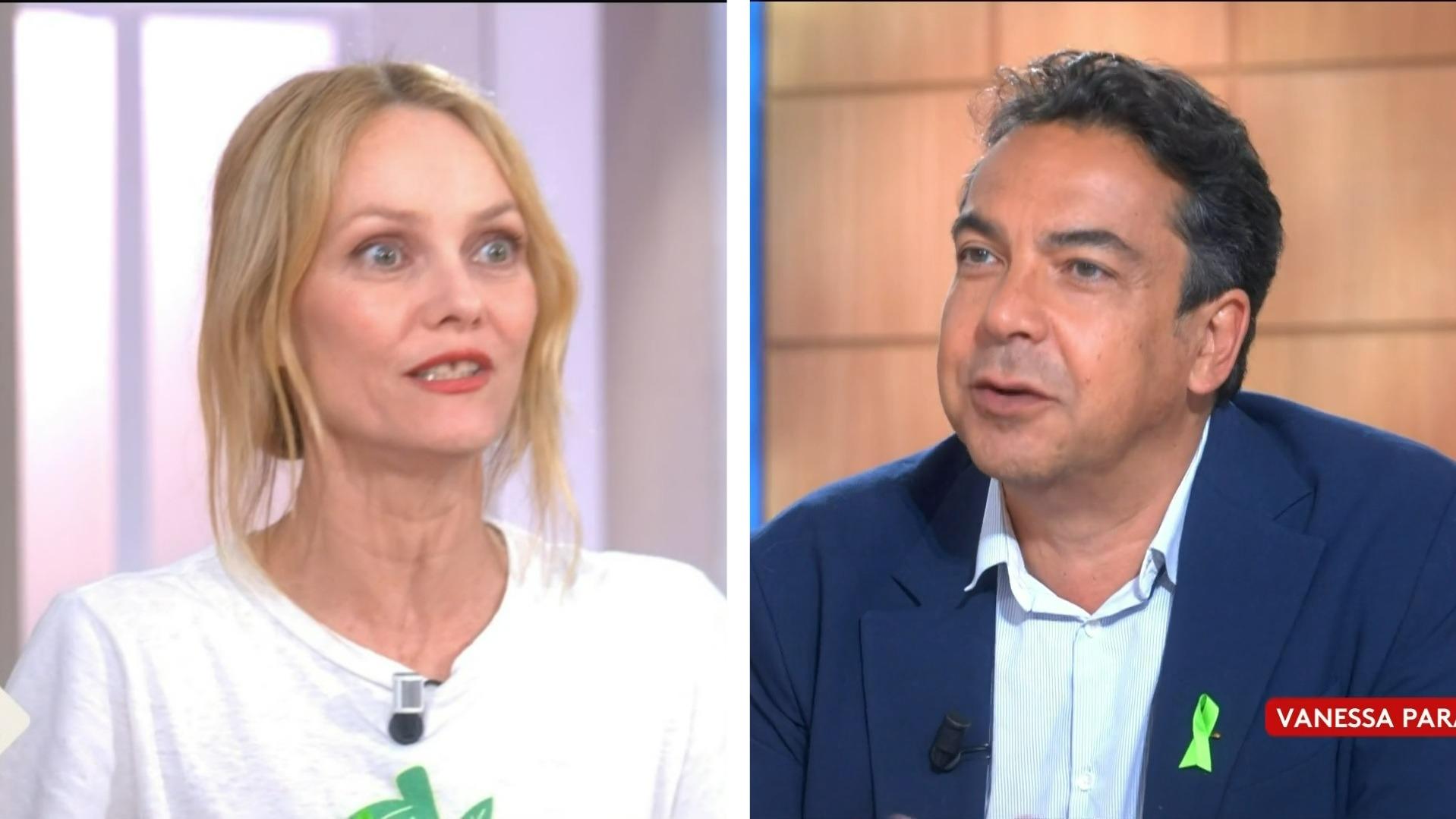 Vanessa Paradis recadrée par Patrick Cohen dans « C à vous » lors de son passage télévisé — People & Médias