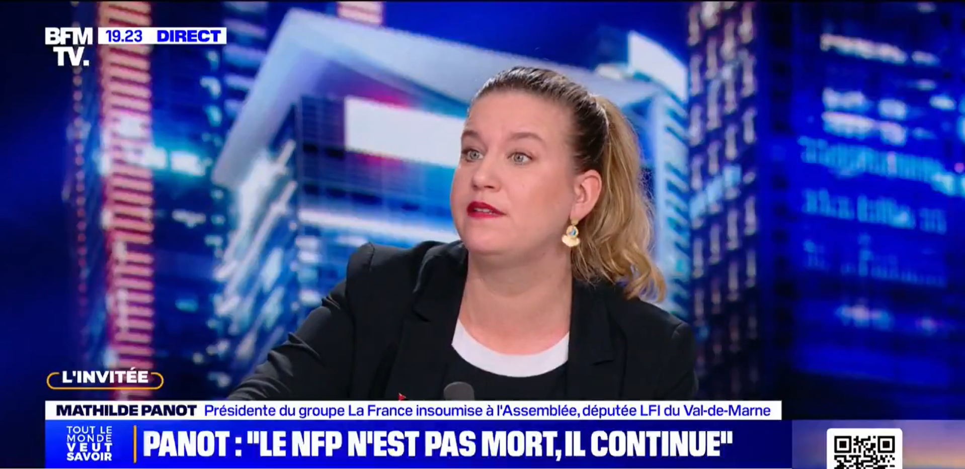 Mathilde Panot confirme que les Insoumis sont à la recherche de parrainages de maires, en vue d’une présidentielle anticipée