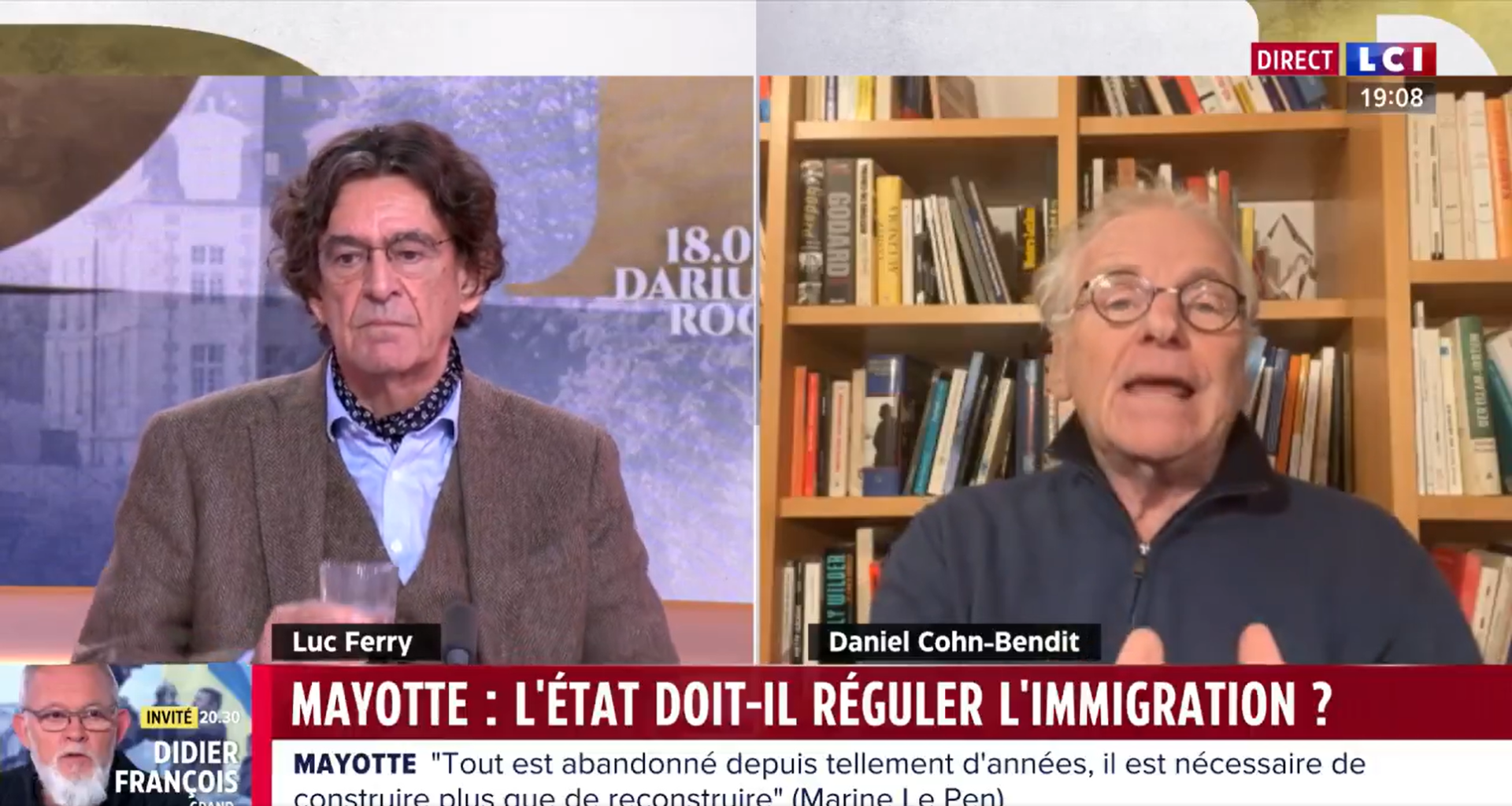 Mayotte : Daniel Cohn-Bendit appelle à «freiner l’immigration», cause d’un «grand remplacement» sur l’île