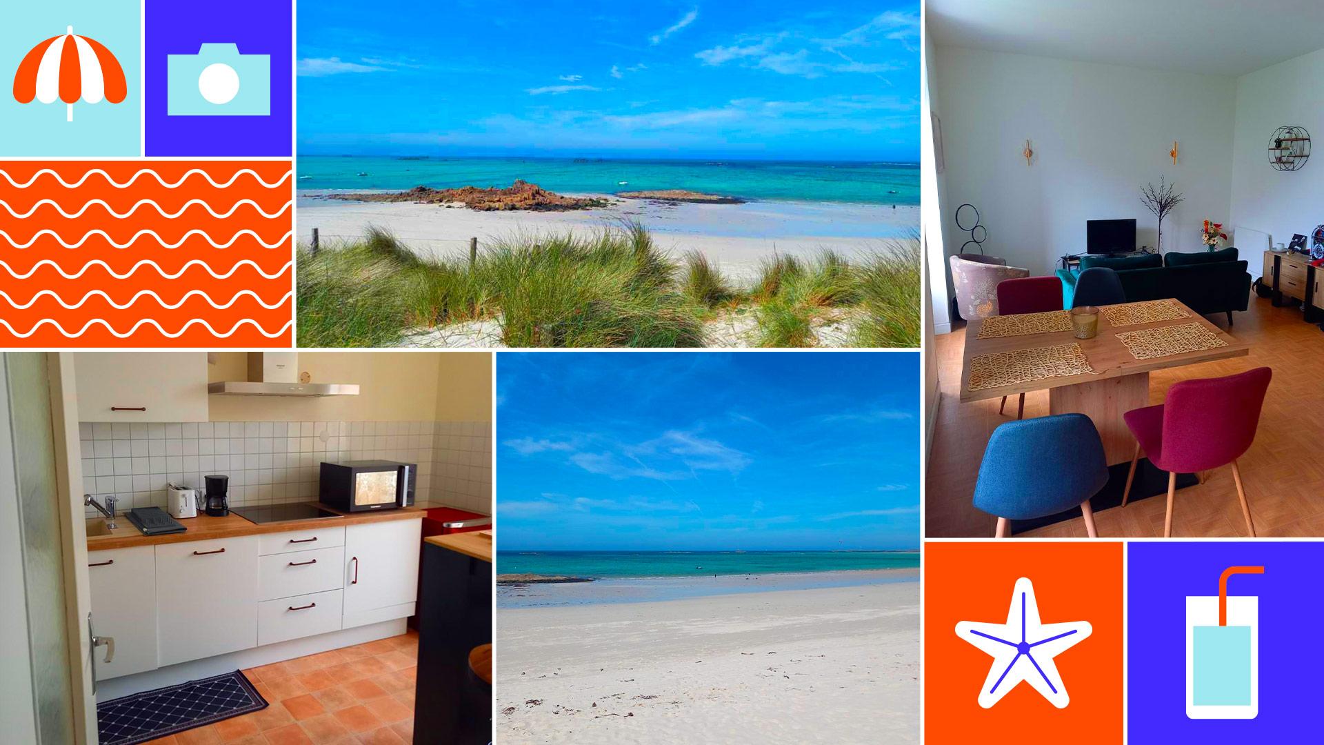 Cerf-volant, plongée, balade sur la plage, Emmanuelle et Julien ont trouvé leur bonheur en achetant un appartement en Bretagne. 