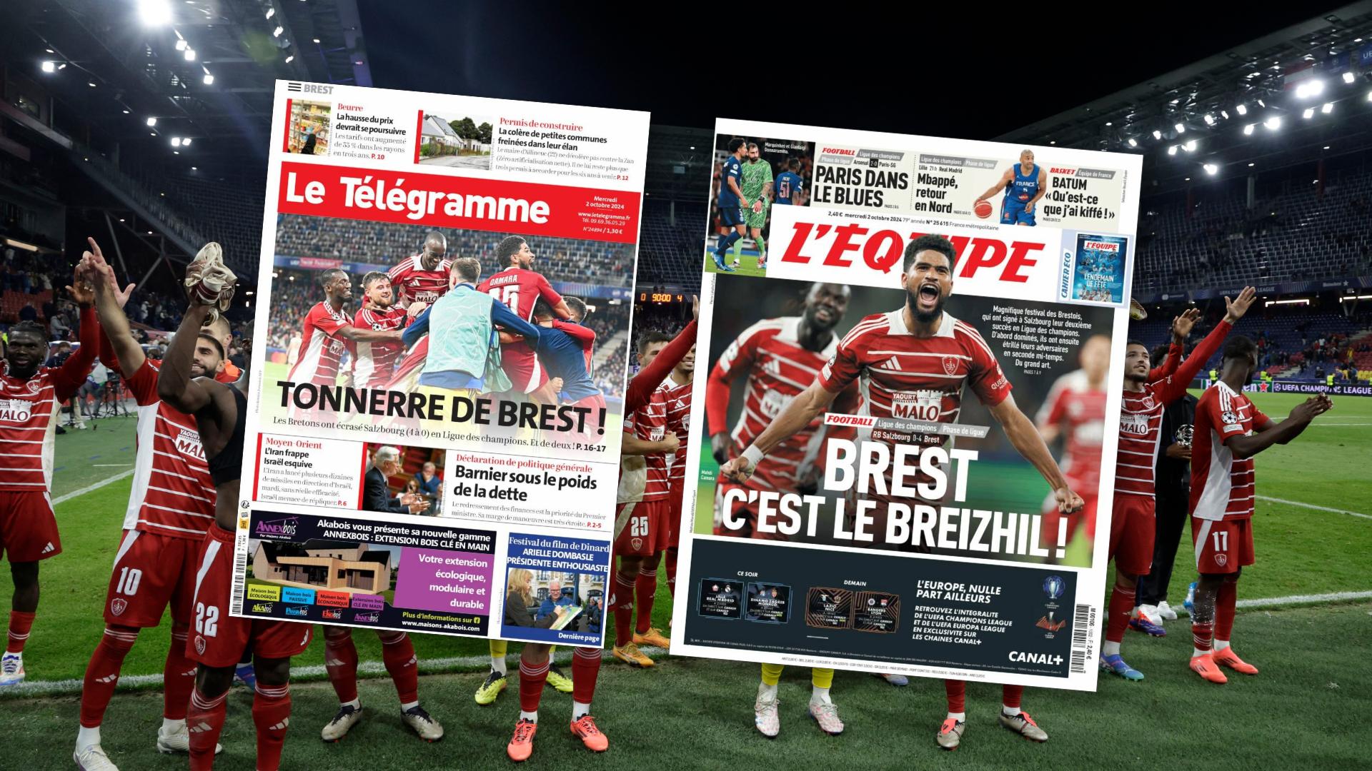 «Brest c’est le Breizhil !», «Tonnerre de Brest !»... La revue de presse de Salzbourg-Brest