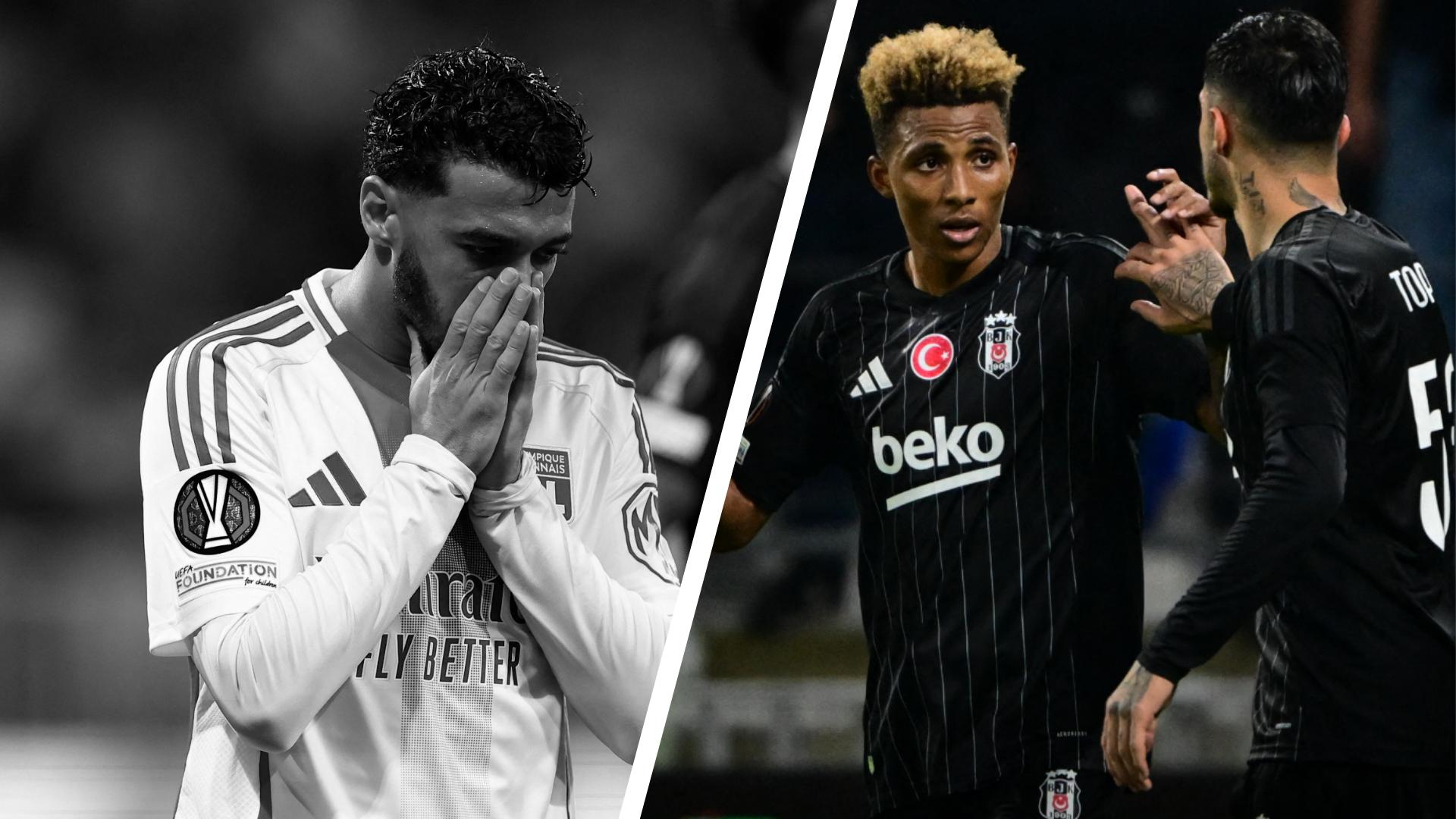 Lyon-Besiktas : la maladresse des Lyonnais face au réalisme des Turcs... Les tops et les flops