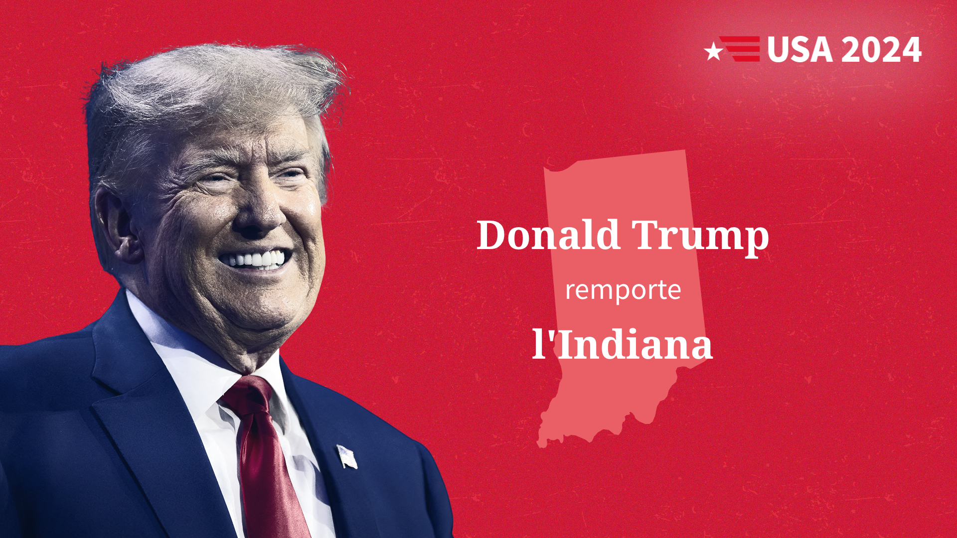 Élection présidentielle américaine : Donald Trump vainqueur dans l’Indiana