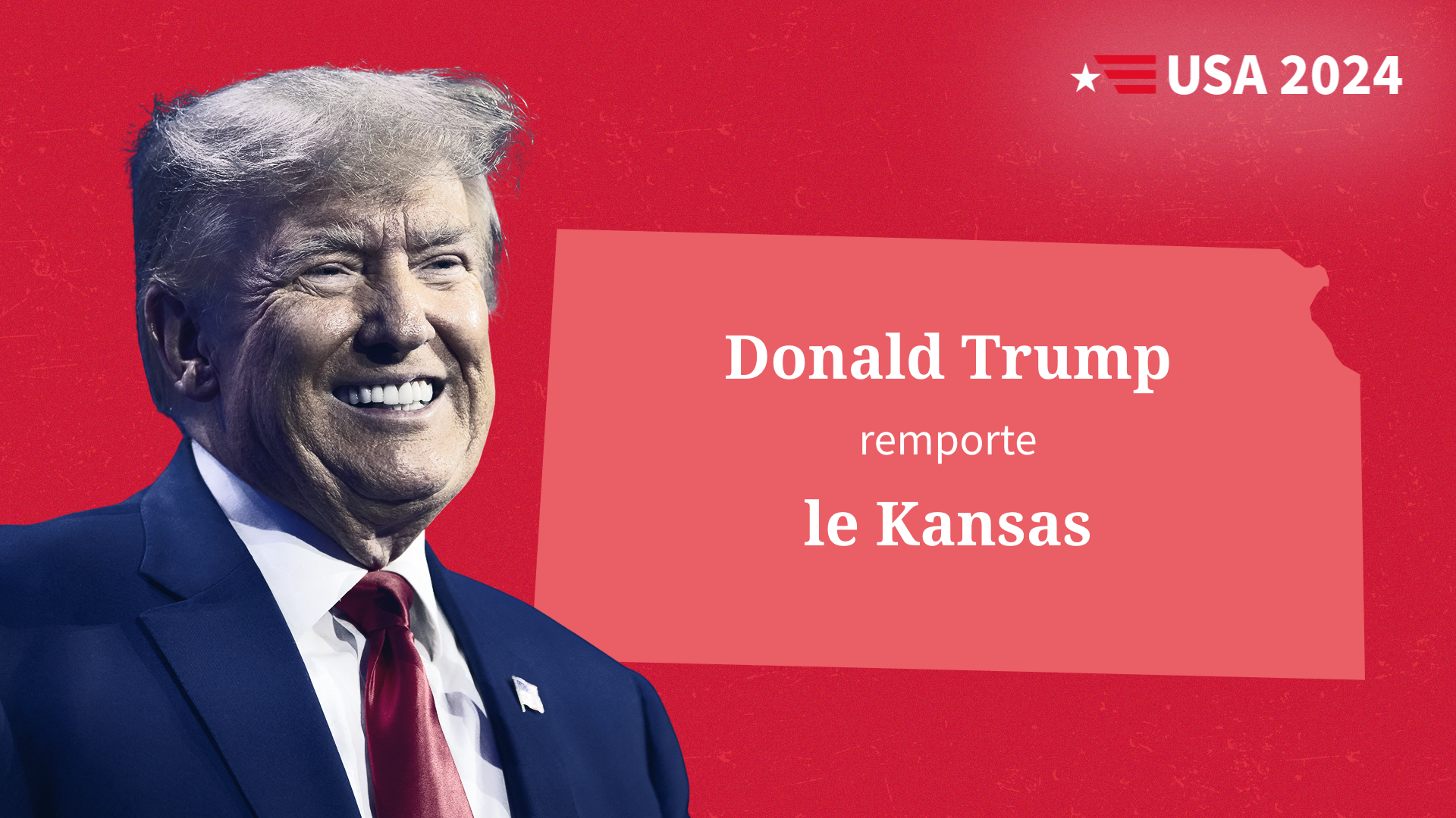 Élection présidentielle américaine : Donald Trump enlève le Kansas