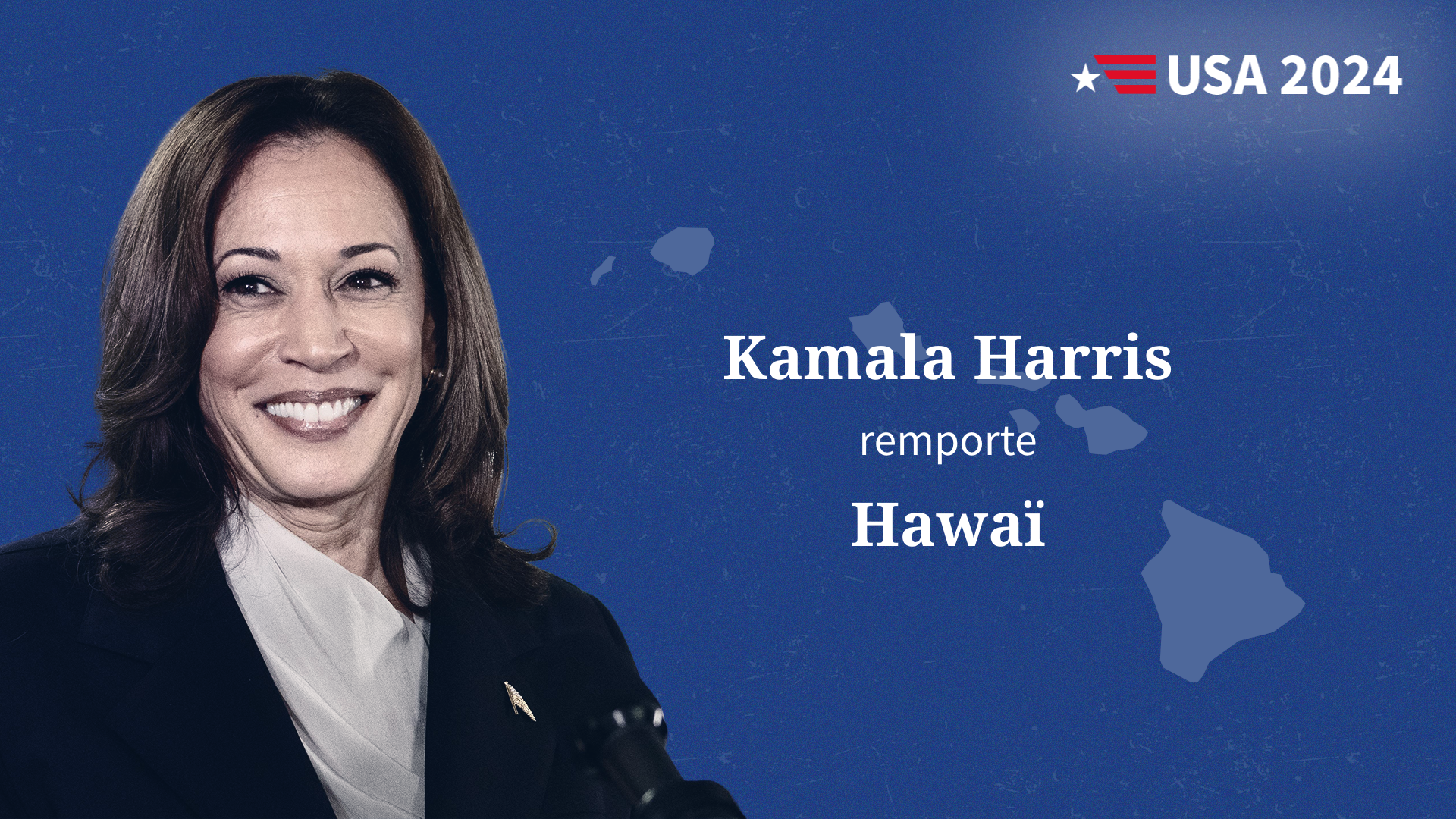 Élection présidentielle américaine : Kamala Harris s’adjuge Hawaï