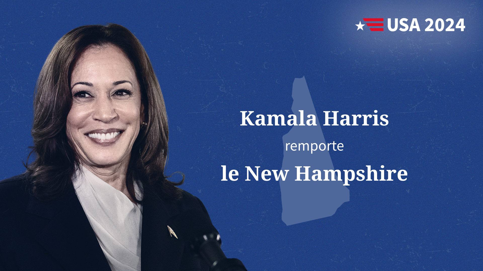 Élection présidentielle américaine : Kamala Harris remporte le New Hampshire