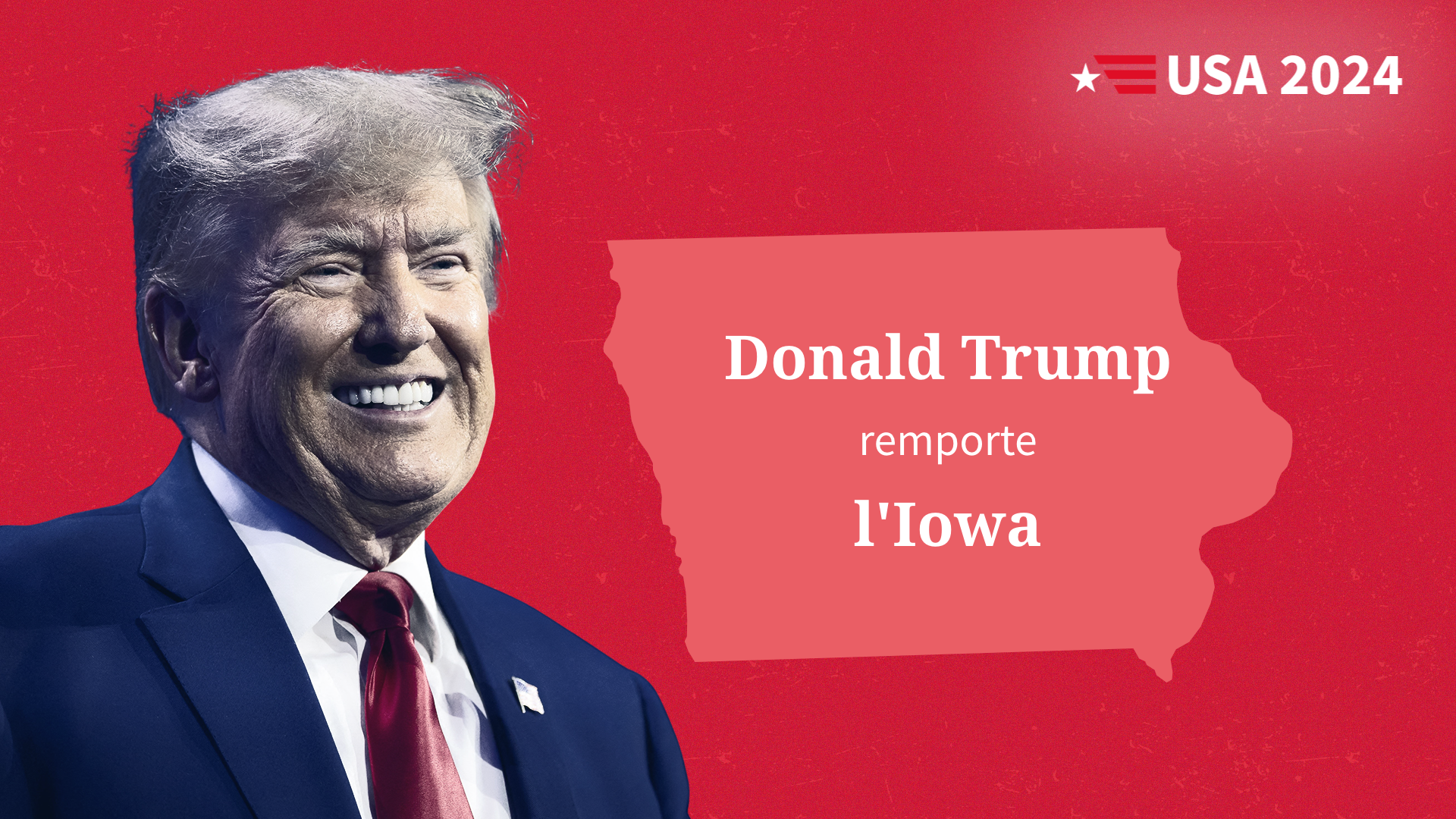 Élection présidentielle américaine : Donald Trump vainqueur dans l’Iowa