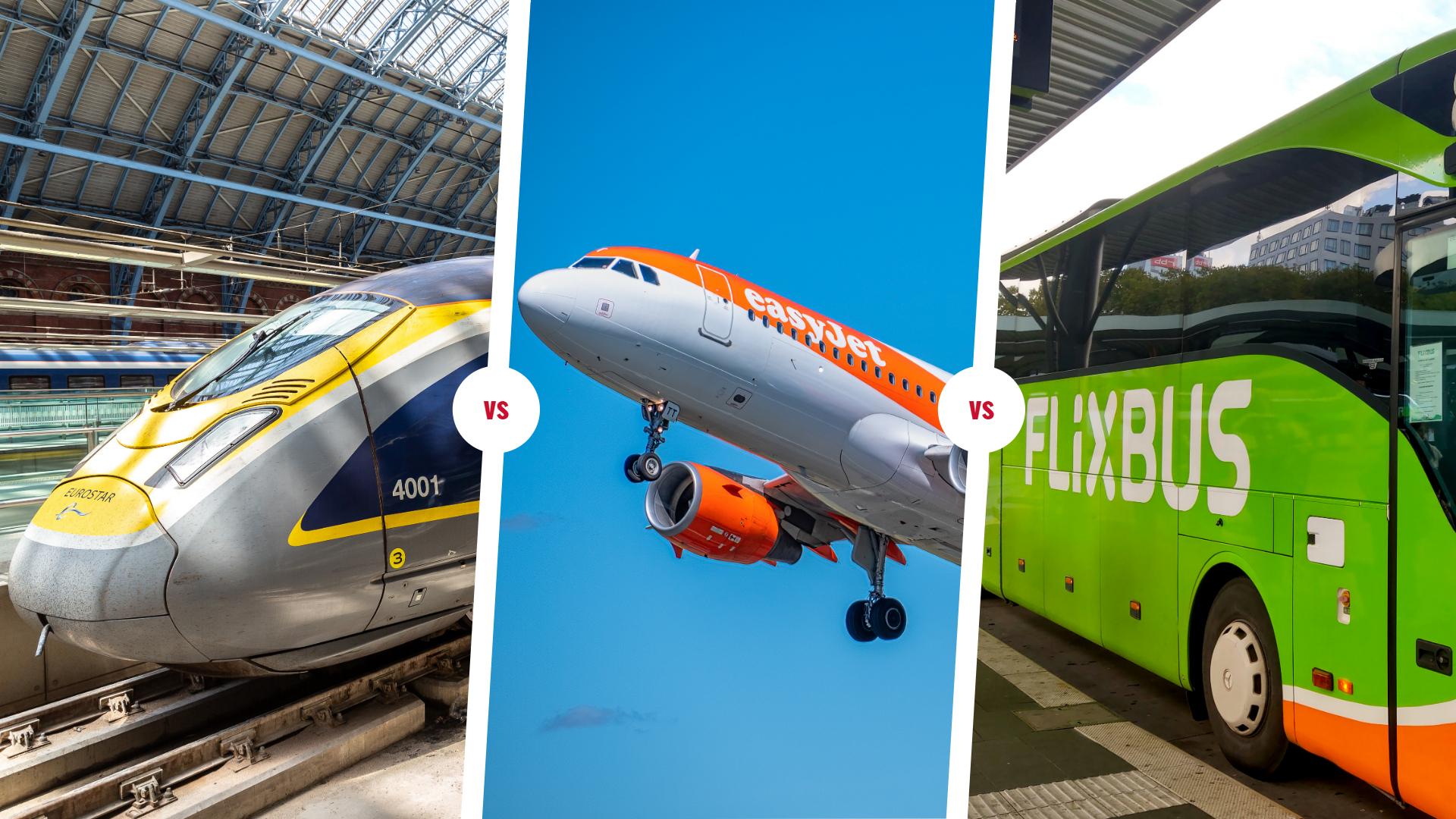 Paris-Londres en train, en avion ou en bus : quel moyen de transport est fait pour vous ?