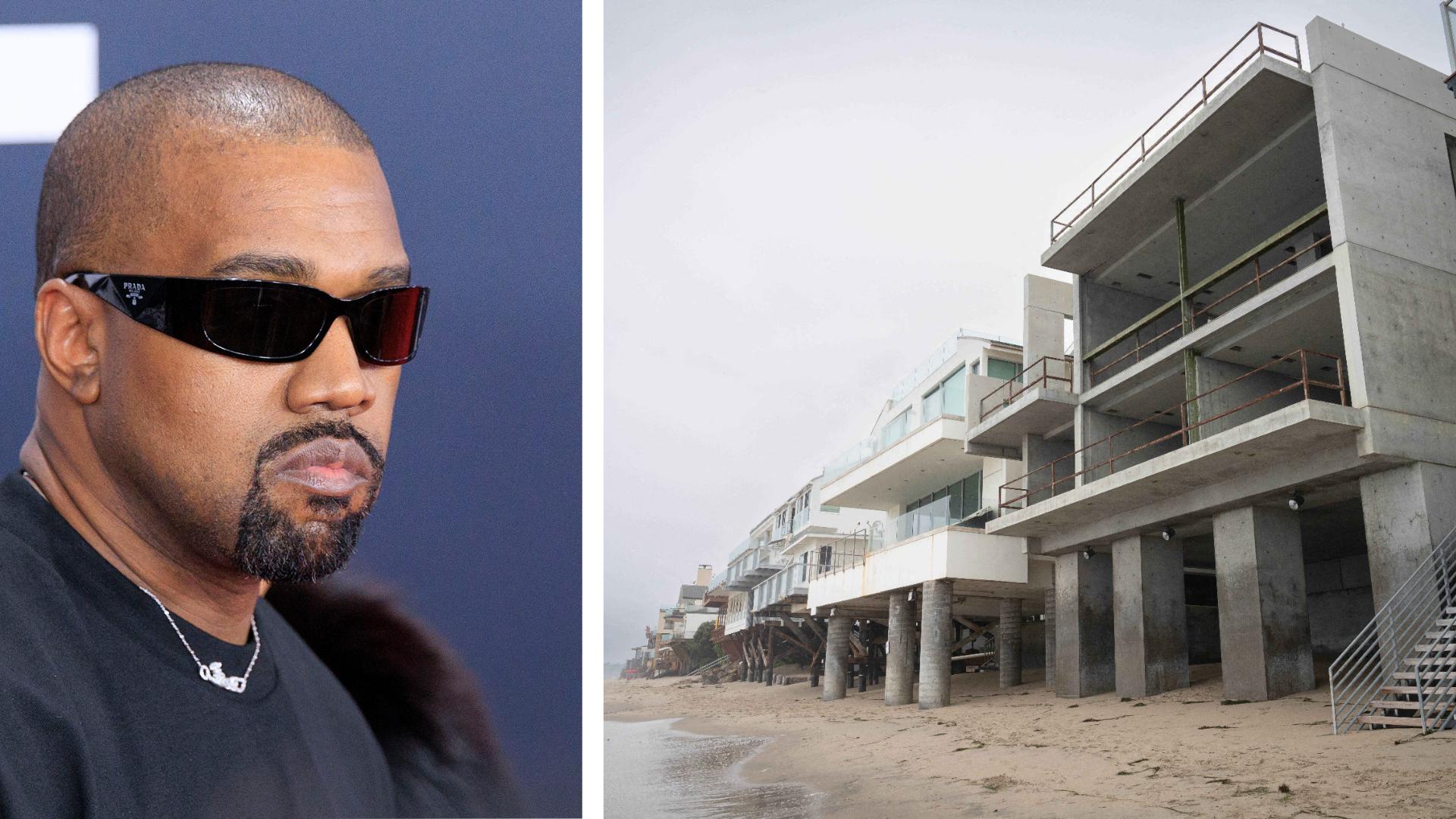 Kanye West avait payé 57 millions de dollars pour cette propriété en 2021 (au premier plan) avant de la saccager et de la vendre pour 21 millions à la fin de l’été dernier.