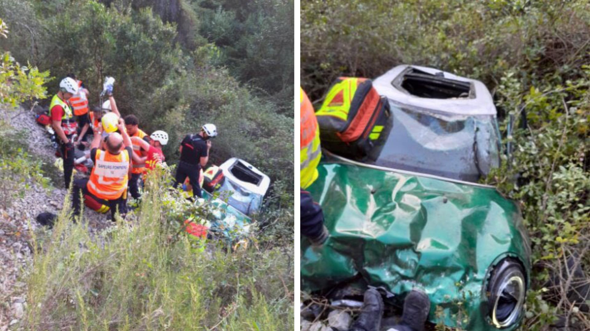 Bouches-du-Rhône : quatre automobilistes blessés après une chute dans un ravin à Cassis