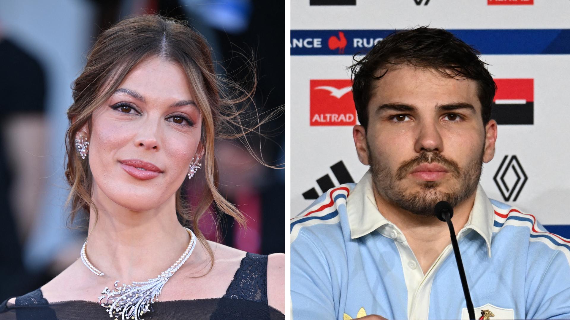 Iris Mittenaere soutient Antoine Dupont lors du dernier match du Tournoi des Six Nations
