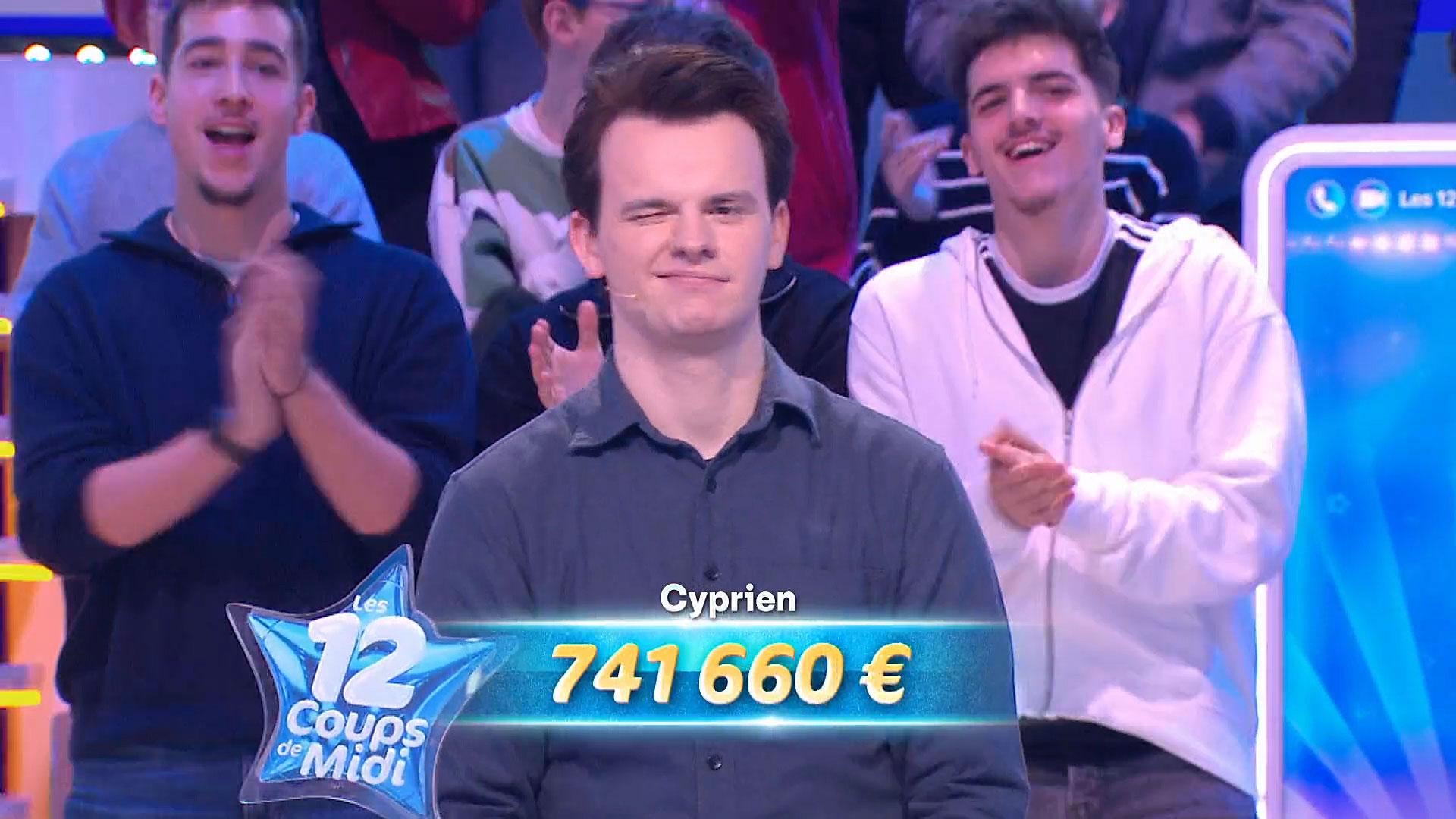 Cyprien, gagnant des 12 Coups de Midi, révèle l'utilisation de ses gains de 741 660 euros — People & Médias