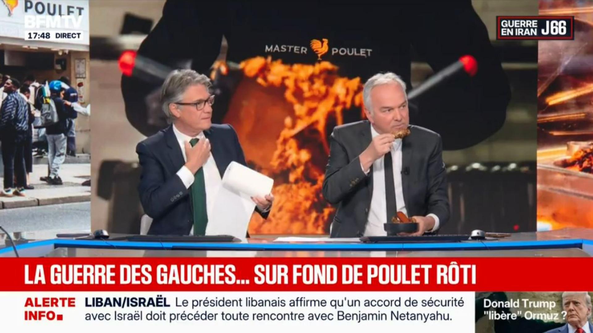 Les journalistes de BFMTV ridiculisés après avoir dégusté du Master Poulet en direct — Info & Société