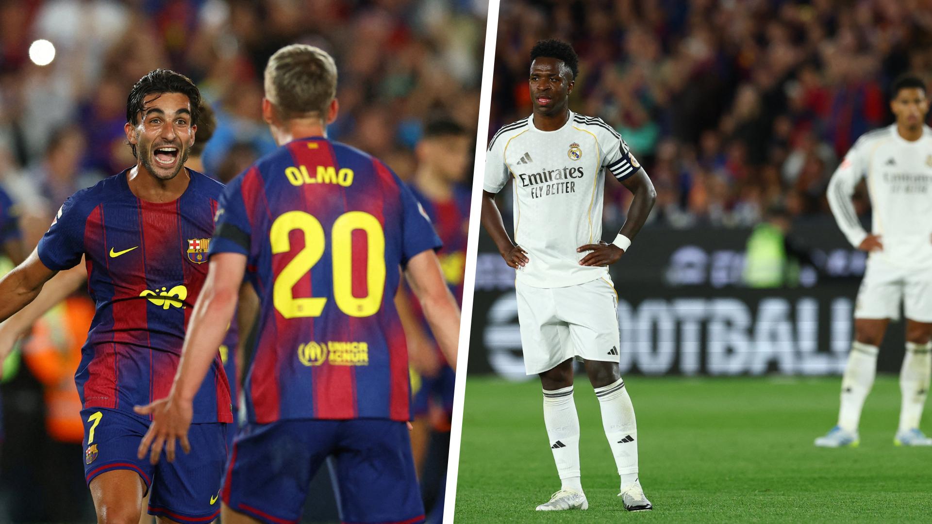 Barça-Real : l'attaque catalane régale, Vinicius et Bellingham méconnaissables, saison blanche pour un Real en pleine crise... Les tops et flops du Clasico