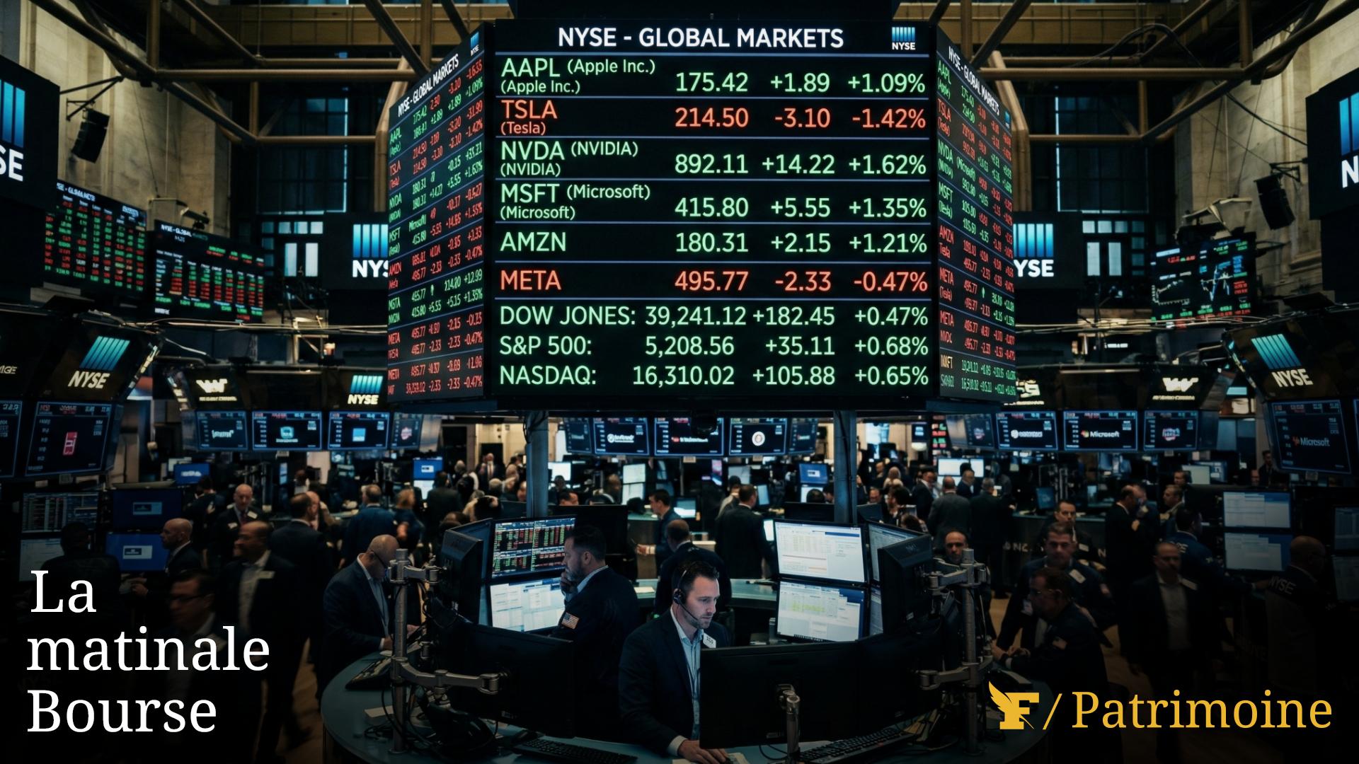 Bourse : le CAC 40 à l’équilibre à l’ouverture, nouveau record pour le Dow Jones à New York