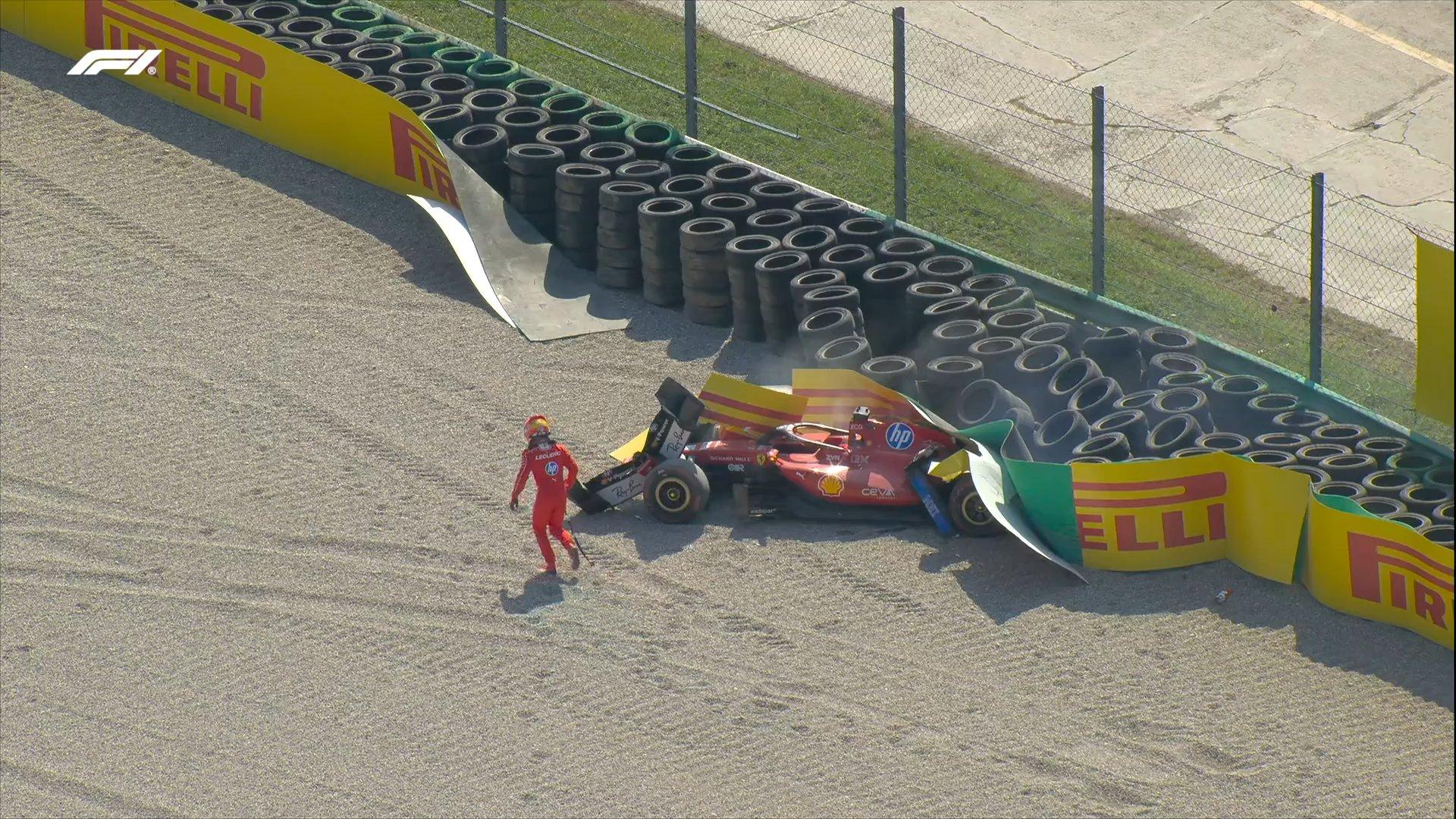 EN DIRECT - Formule 1 : drapeau rouge après un violent accident de Leclerc à Monza, Gasly va batailler pour le podium