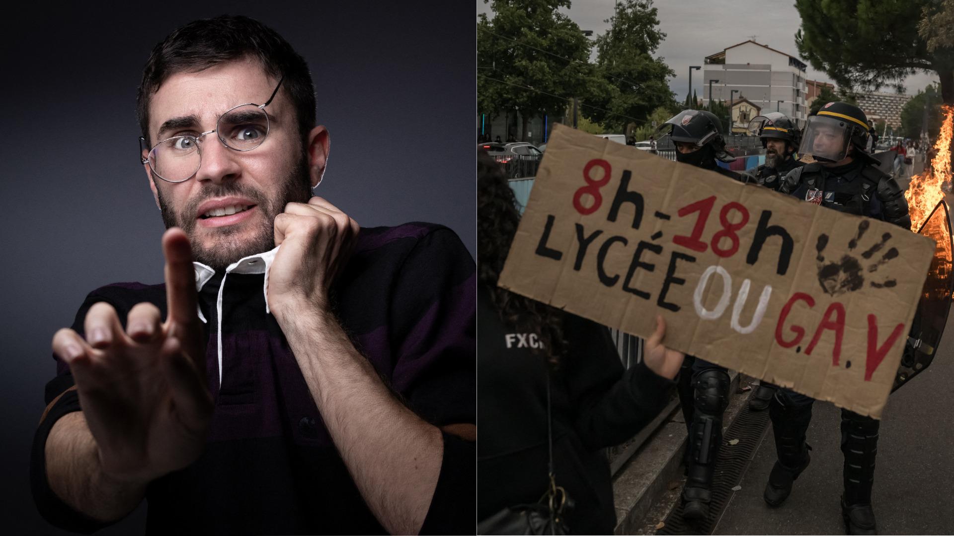 Une bande-son d’un vieux court-métrage du youtubeur Cyprien devient l’hymne des blocus lycéens