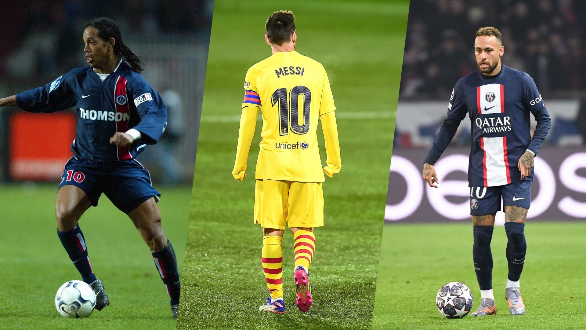Ronaldinho, Messi, Neymar… Le 11 de rêve des joueurs passés par le PSG et le FC Barcelone