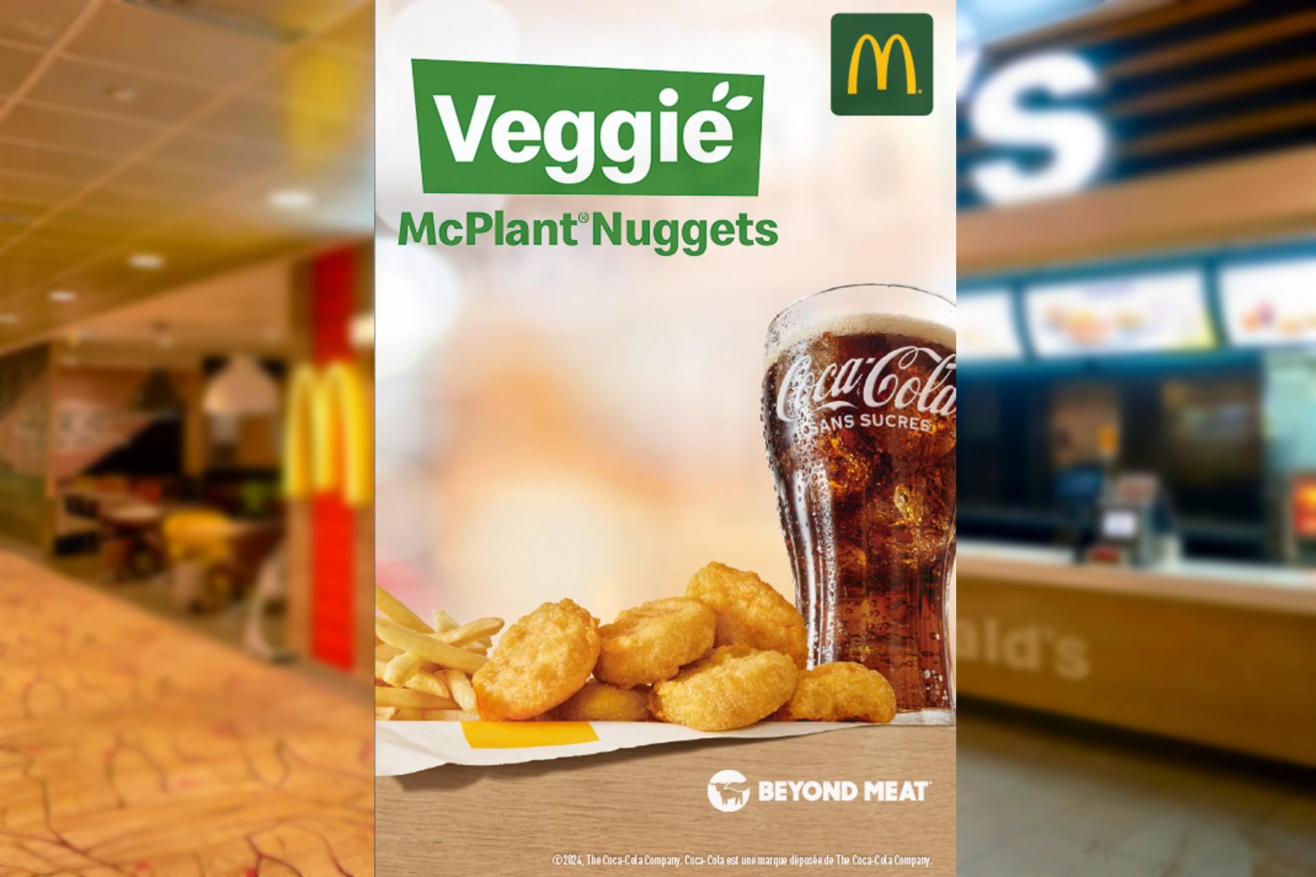 McDonald’s lance ce mardi ses «veggie McPlant nuggets», une version sans viande de ses nuggets au poulet