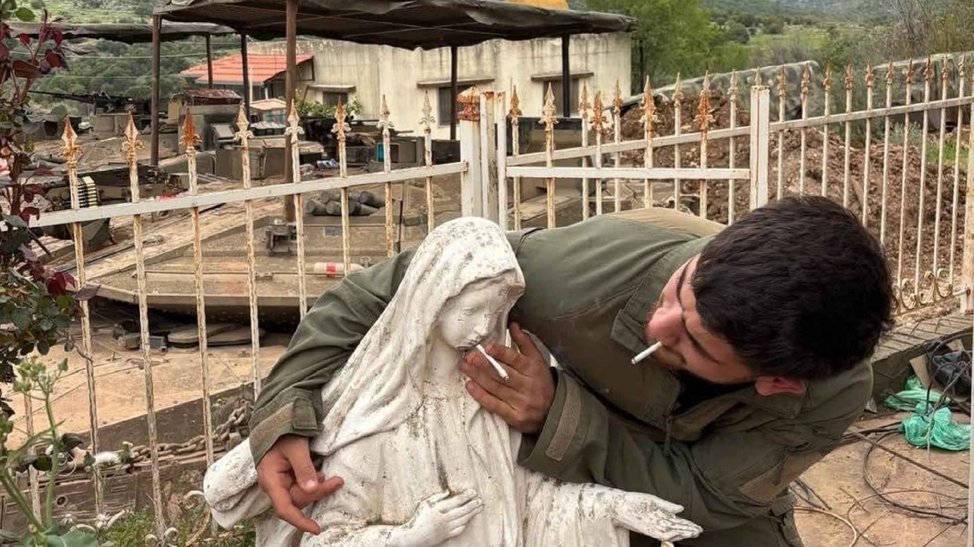 Liban : une statue de la Vierge profanée par un soldat israélien