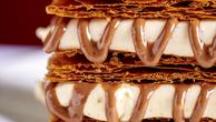 Millefeuille à la vanille et au praliné