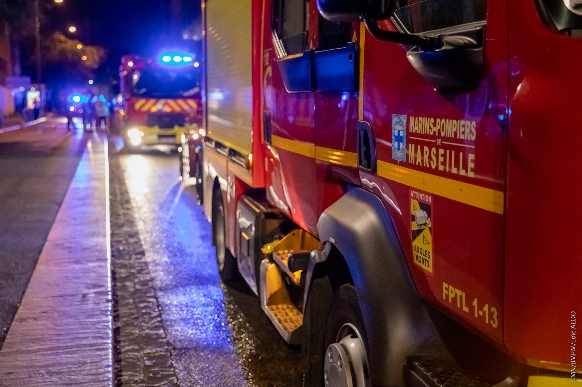 Marseille : le corps d’un homme brûlé retrouvé par les marins-pompiers