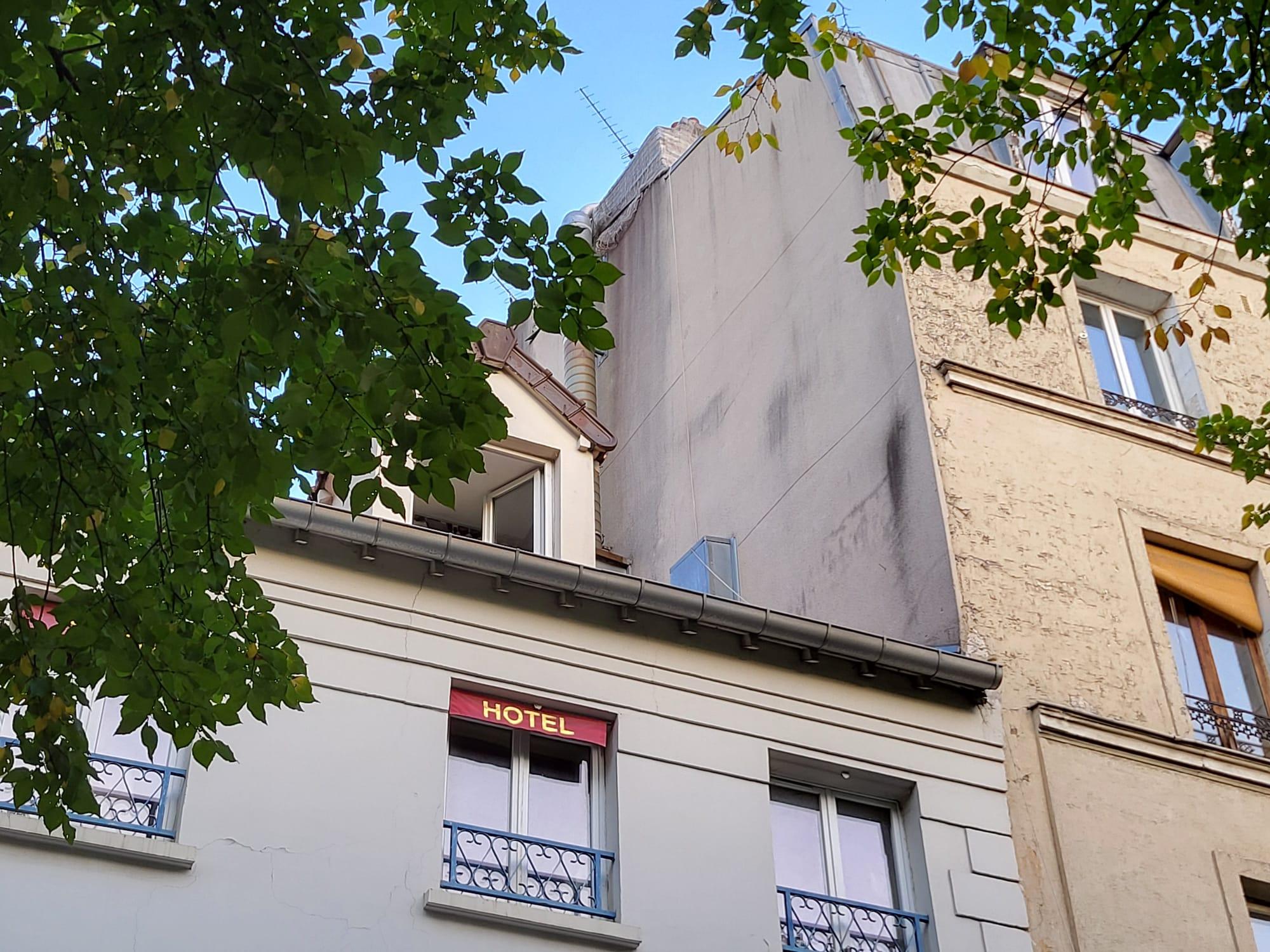 Le mur pignon de la discorde, situé au 109 avenue d’Italie, dans le 13e arrondissement de Paris.