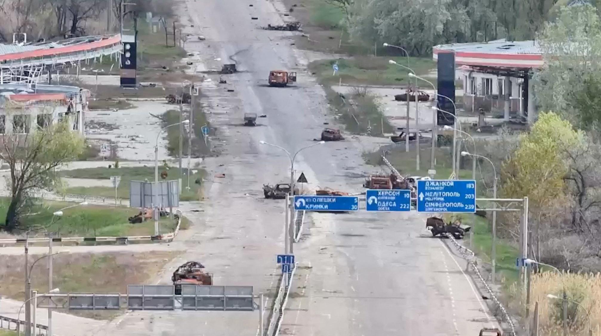 Guerre en Ukraine : début de la trêve humanitaire à Olechky, ville occupée par les forces russes