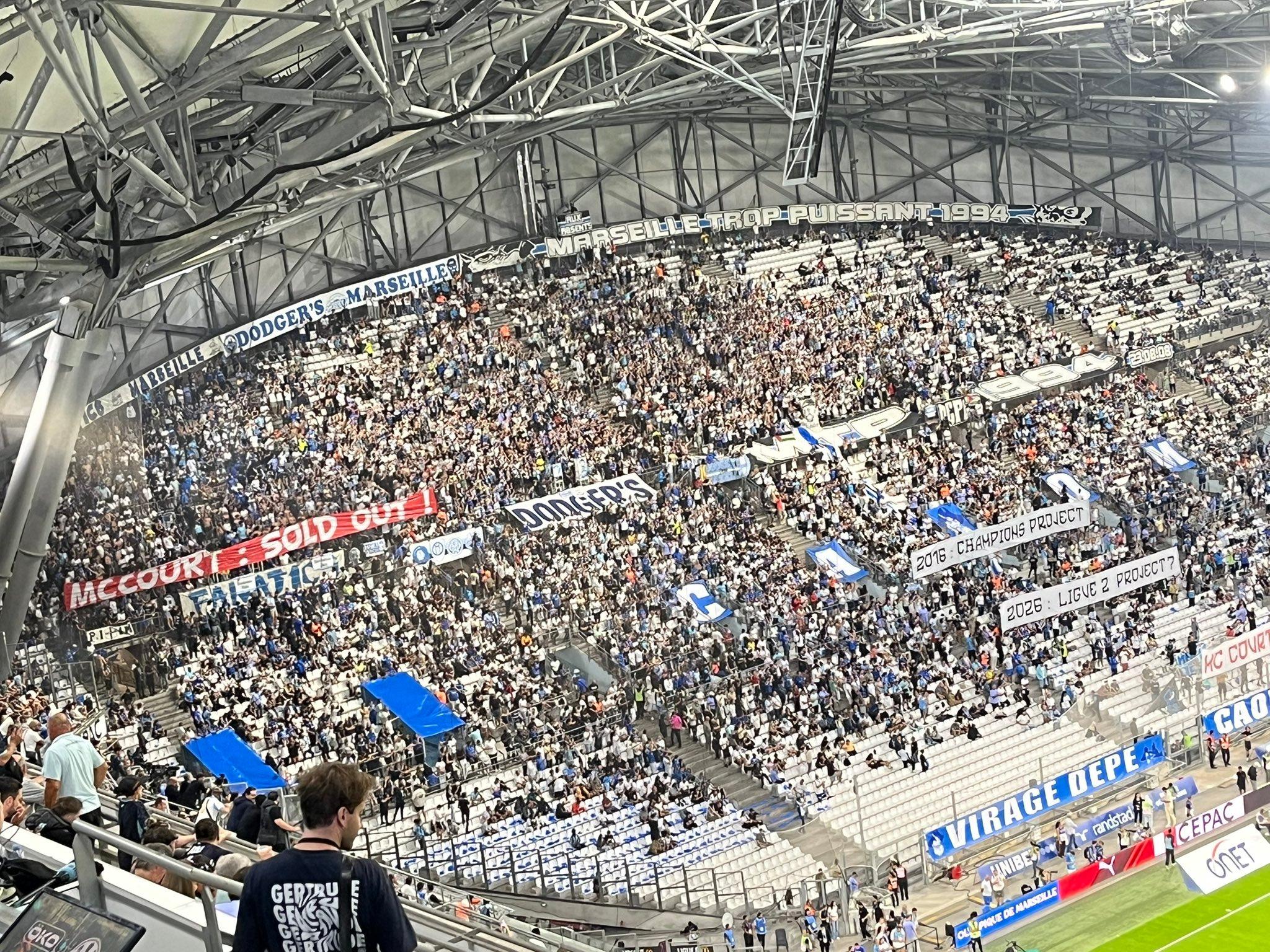 OM-PSG : «2026 : Ligue 2 project ?», les supporters marseillais s’en prennent (encore) à McCourt