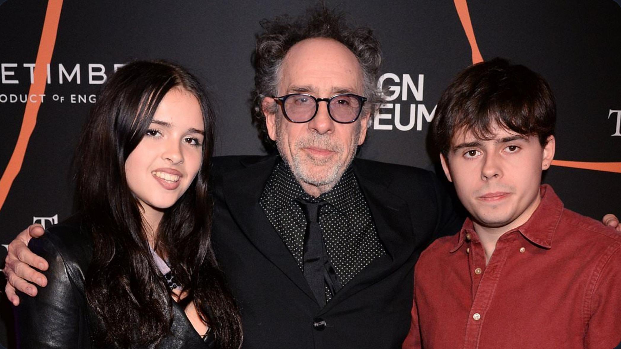 Cette rare apparition de Tim Burton avec ses enfants Billy et Nell, nés de son union avec Helena Bonham Carter