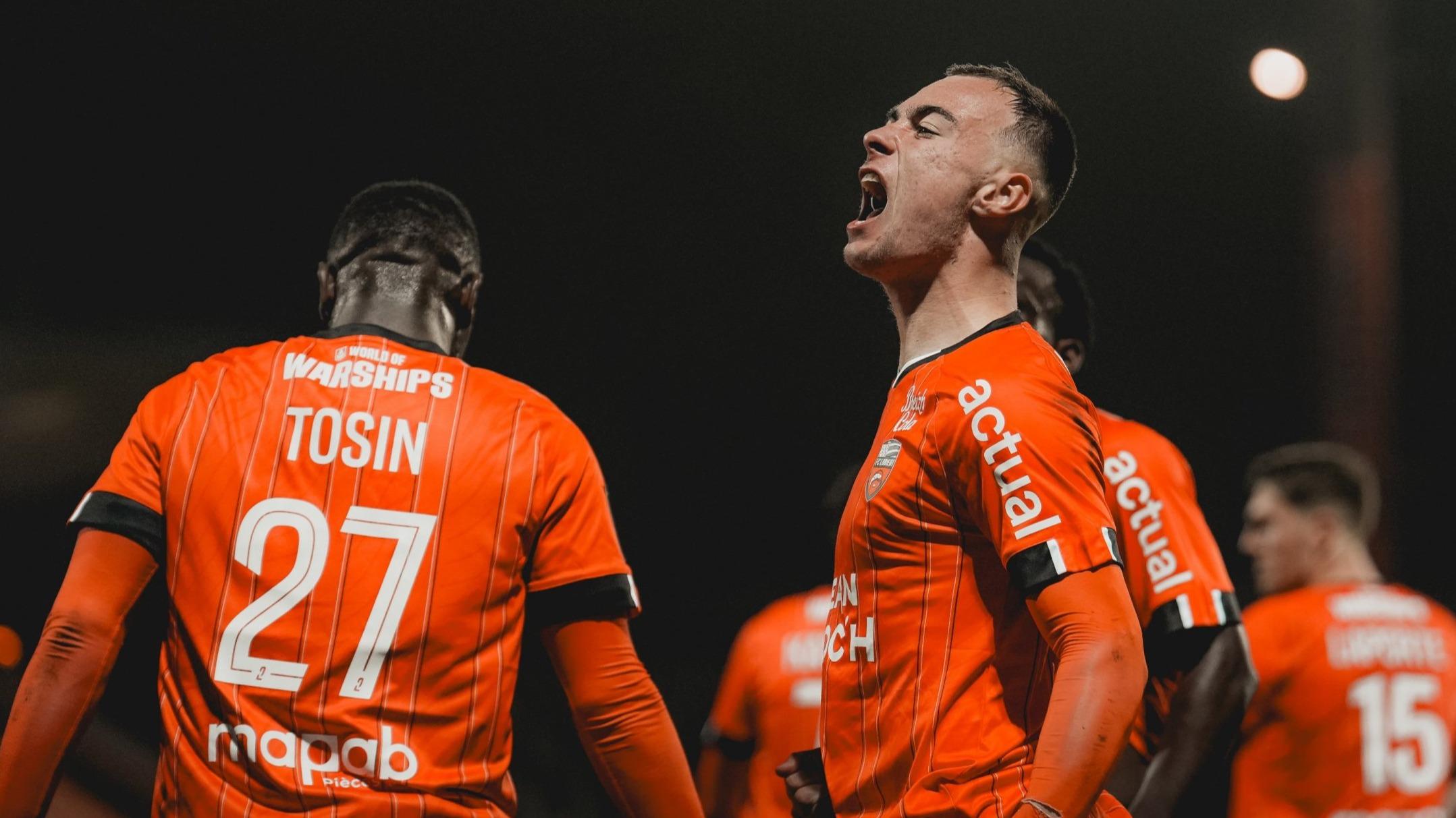 Ligue 2 : Lorient prend provisoirement les commandes après sa victoire contre Troyes