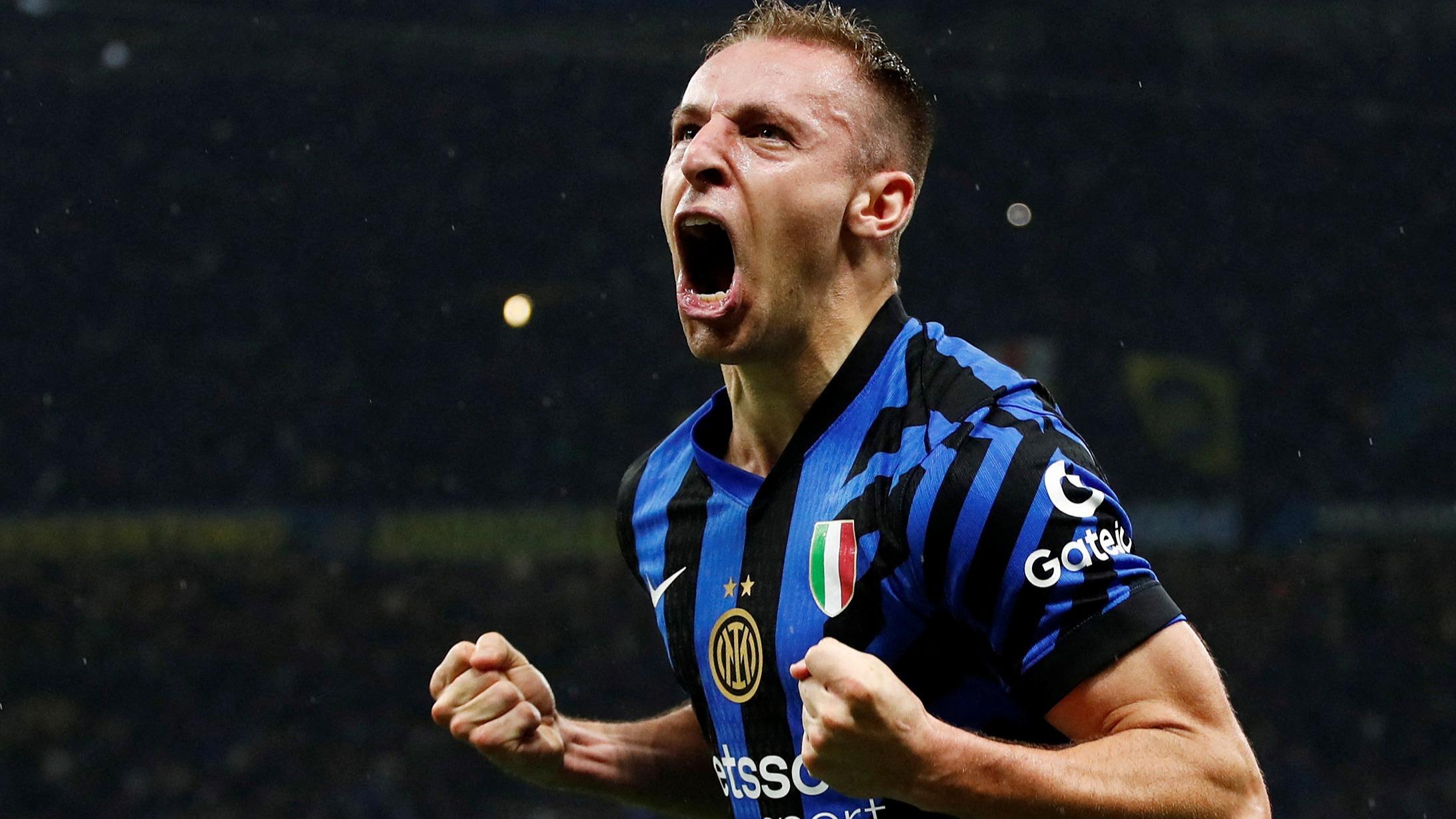Inter Milan-FC Barcelone : «J’ai tellement crié qu’à un moment donné j’ai tout vu en noir», la joie démesurée de Frattesi après son but face au Barça